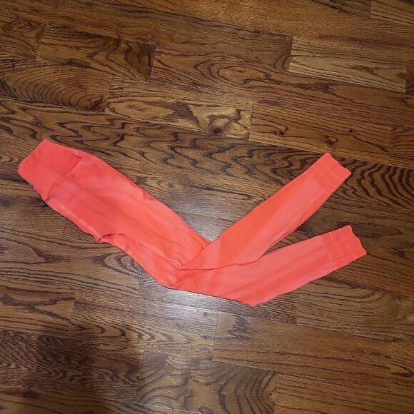 Free People, Self-Hemming Neon Leggings, M, Orange - Picture 2 of 3